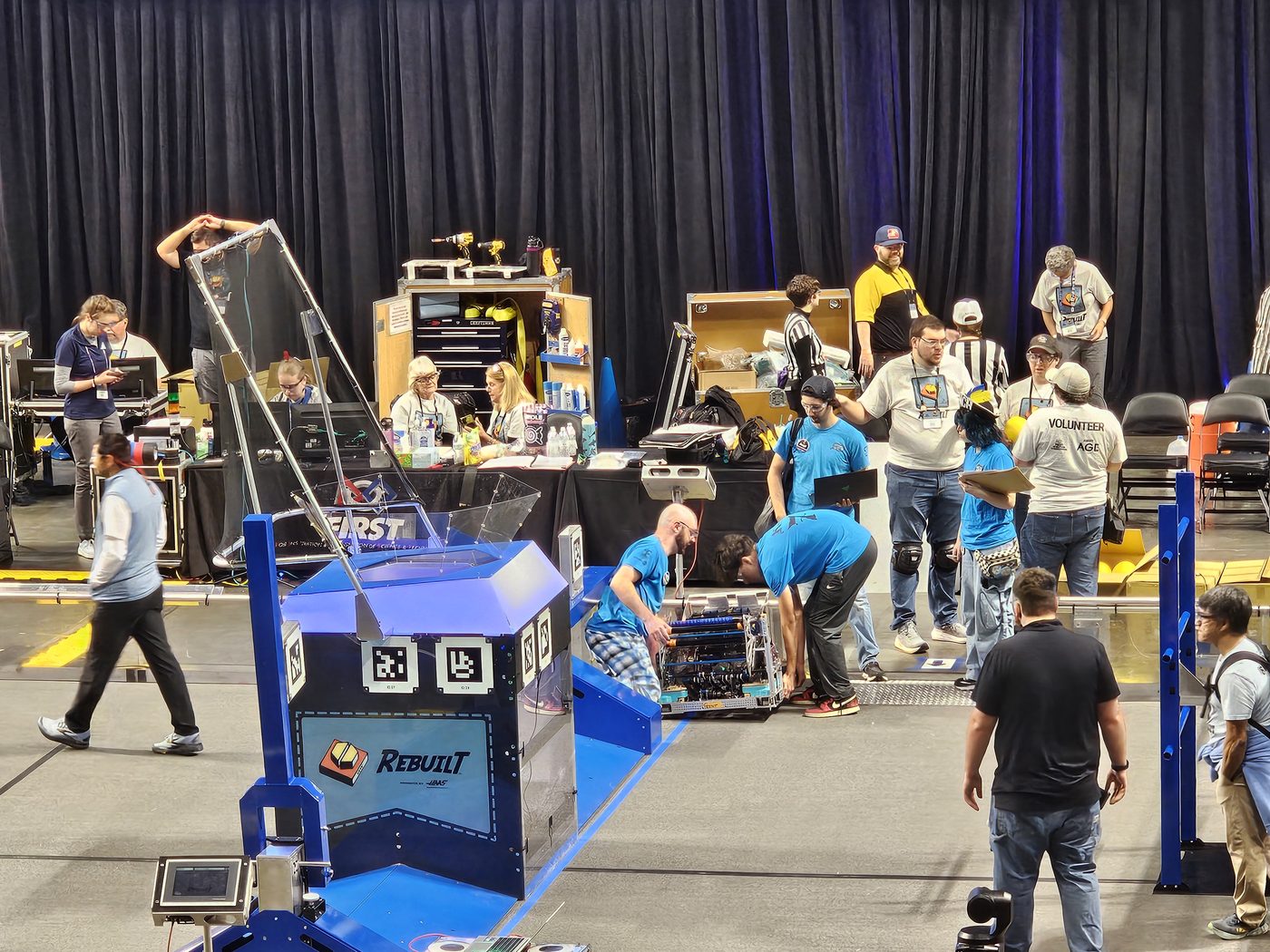 Team 79 Krunch competing at the FIRST Robotics Competition