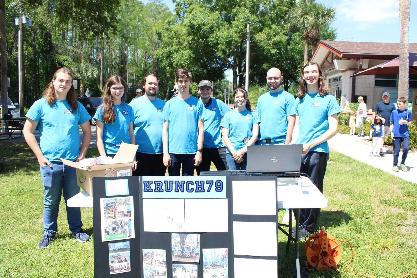 Team 79 Krunch at a community outreach booth