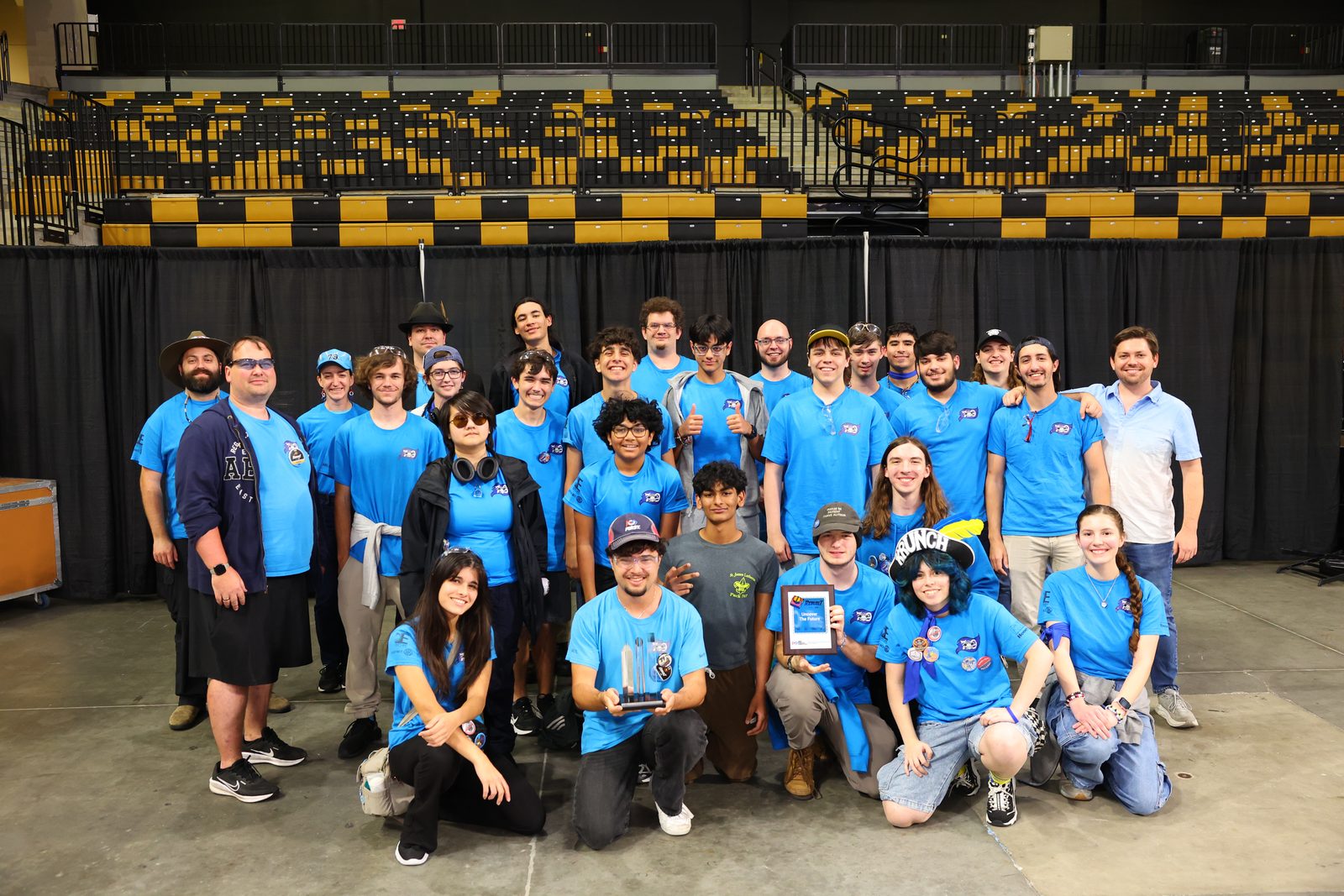 FIRST Team 79 Krunch with their Gracious Professionalism Award at the 2026 Orlando Regional